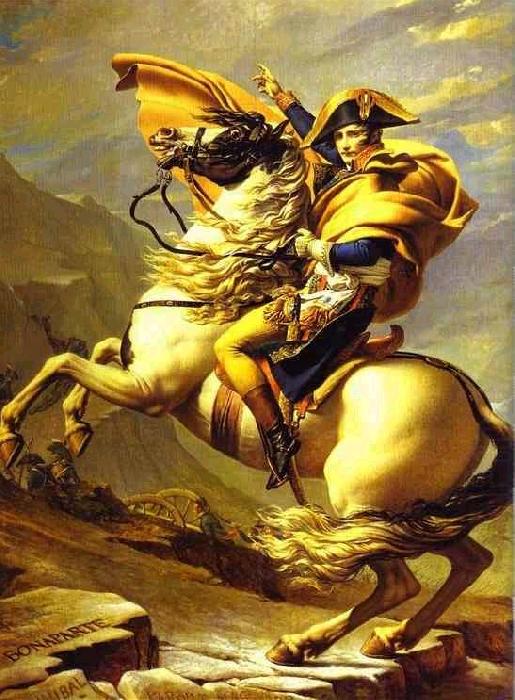 Bonaparte Crossing St. Bernard Pass, Jacques-Louis David